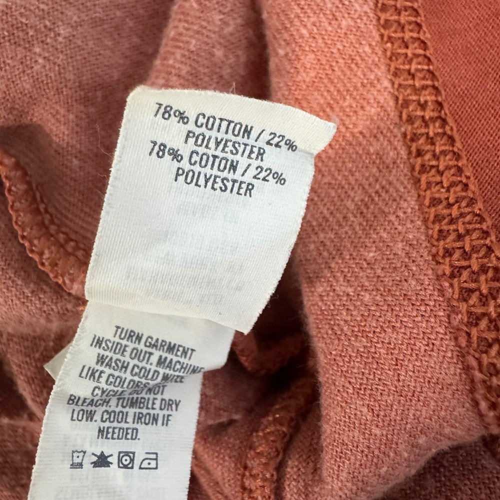 Aerie Velour Joggers XL Terracotta Orange High Rise Elastic Waist Sweatpants - Picture 5 of 7